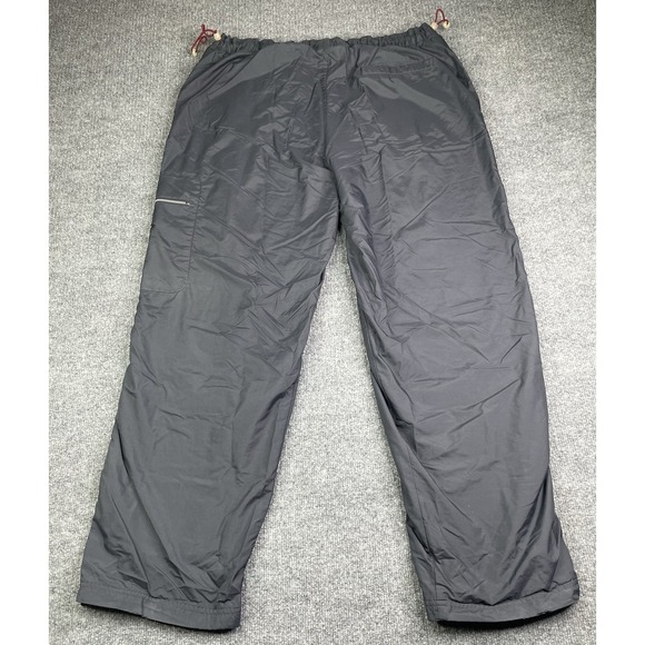 Vintage Nike Track Pants Mens XXL Gray Windbreaker Lined Cargo Y2K Baggy Warm Up - Picture 3 of 9